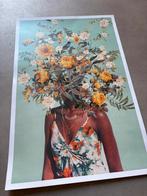 Bloemenmeisje Poster, Antiek en Kunst, Ophalen of Verzenden