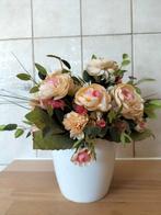 Nieuw kunstbloemen zijden boeket Roze, Ophalen of Verzenden, Nieuw, Binnen