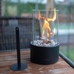 Bio Ethanol Sfeerhaard | Tafelhaard | Rond | Zwart |  15 CM, Ophalen, Zo goed als nieuw, Vrijstaande haard, Overige soorten