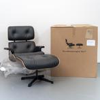 2x Vitra Eames Lounge Chair & Ottoman Noten - Chroom/Zwart, Huis en Inrichting, Fauteuils, Metaal, Nieuw, 75 tot 100 cm, Ophalen of Verzenden