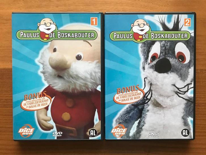 Paulus de Boskabouter Deel 1 & 2 (Speelduur 150 Minuten), Cd's en Dvd's, Dvd's | Kinderen en Jeugd, Nieuw in verpakking, Tv fictie