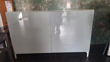 IKEA Besta kast 120cm - Hoogglans lichtgrijsblauw beschikbaar voor biedingen