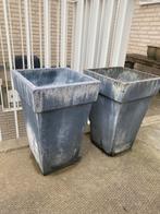 2 Grote Bloempotten - 51x33x33cm - Weesp, Ophalen, Gebruikt, Minder dan 60 cm, Vierkant