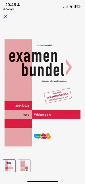 Examenbundels 2024/2025 beschikbaar voor biedingen