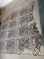 Zebra Geprinte Koeienhuid, 120 cm of meer, Zwart, Leer of Kunstleer, Nieuw