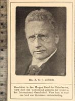 Den Haag 1921, Mr. Loder gekozen tot rechter Internationaal, Verzenden, Voor 1940, Gebruikt, Overige onderwerpen