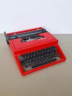 vintage retro rode Olivetti Lettera 31 typemachine in koffer, Diversen, Typemachines, Ophalen of Verzenden, Gebruikt
