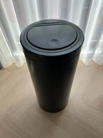 Brabantia Touch vuilnisbak 30 liter mat zwart, Huis en Inrichting, Woonaccessoires | Prullenbakken, 20 tot 30 liter, Rvs, Gebruikt