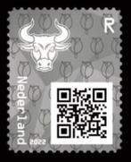 5 crypto zegels incl. NFT zwart, 49 Euro frankeerwaarde, Postzegels en Munten, Postzegels | Nederland, Na 1940, Verzenden, Postfris