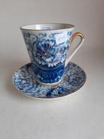 Lomonosov Russisch Porselein Kop en Schotel, Antiek en Kunst, Antiek | Porselein, Ophalen of Verzenden