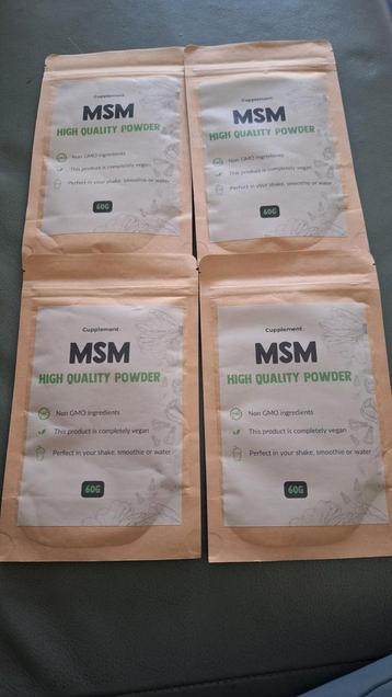 MSM Poeder - 60g - Hoge Kwaliteit beschikbaar voor biedingen