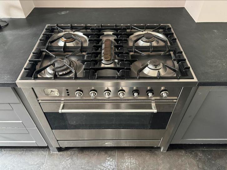 Boretti oven en 5 gaspitten + Klarstein afzuigkap, Witgoed en Apparatuur, Fornuizen, Zo goed als nieuw, Vrijstaand, Gas, 5 kookzones of meer