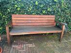 Houten teakhouten tuinbank. 180 breed. Inclusief zitkussen., Ophalen, Gebruikt, Hout