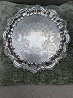 Sierlijke verzilverde schaal, Antiek en Kunst, Ophalen of Verzenden, Zilver