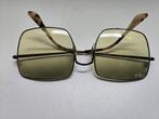 Ray-Ban Vintage Vierkante Zonnebril, Gebruikt, Zonnebril, Geel, Ophalen of Verzenden
