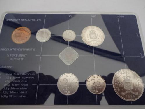 FDC Muntset Nederlandse Antillen 1984, Postzegels en Munten, Munten | Nederland, Setje, Overige waardes, Koningin Beatrix, Ophalen of Verzenden
