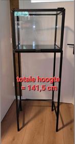 Industrieel stoer  vitrine 2 delig display /Stolp staal glas, Huis en Inrichting, Ophalen, Met klep(pen), 50 tot 100 cm, 25 tot 50 cm