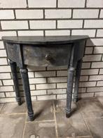 Halfrond wandtafeltje met lade, Huis en Inrichting, Tafels | Sidetables, Ophalen, 50 tot 100 cm, Zo goed als nieuw, 25 tot 50 cm