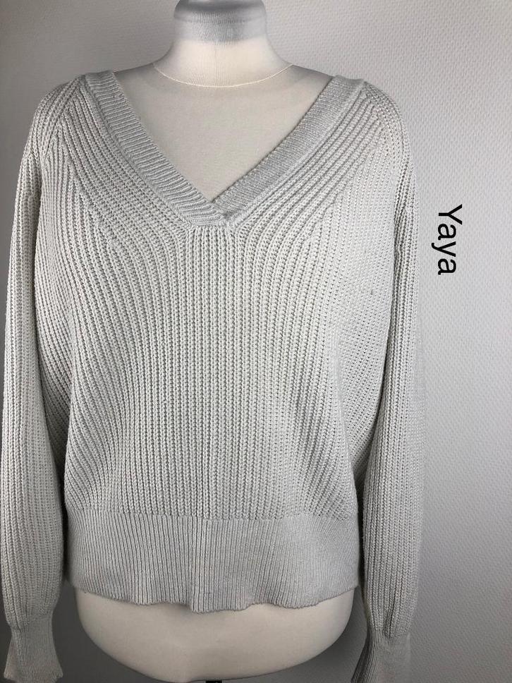 Yaya Trui  {mt: 42} 7431-11,4, Kleding | Dames, Truien en Vesten, Zo goed als nieuw, Maat 42/44 (L), Wit, Ophalen of Verzenden
