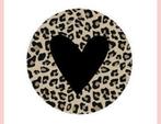 Sluitstickers panter met zwart hartje, Verzenden, Zo goed als nieuw, Meerdere stickers