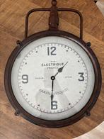 Klok , kleur roestbruin breedte ~45 cm, Ophalen of Verzenden, Zo goed als nieuw, Analoog