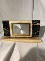 Vintage Bayard Art Deco Klok - Marmer & Onyx Look -, Antiek en Kunst, Ophalen of Verzenden