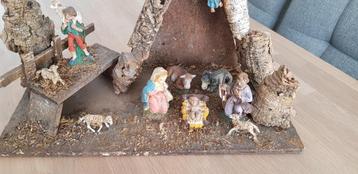 Vintage kerststal beschikbaar voor biedingen