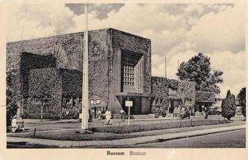 bussum station  1951 tekst/zegel beschikbaar voor biedingen