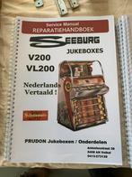 Reparatie handboek Seeburg V200 VL200. Jukebox, Gebruikt, 1950 tot 1960, Ophalen of Verzenden, Prudon