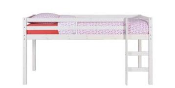 Halfhoogslaper bed Ties - 90x200 cm  beschikbaar voor biedingen