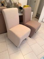 6 stoelen met wieltjes, Huis en Inrichting, Stoelen, Ophalen, Zo goed als nieuw, Overige kleuren, Vijf, Zes of meer stoelen