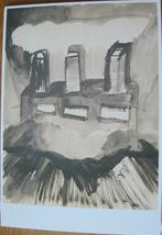 Hella Schouten - Gebouwen - 1986 - ansichtkaart, Verzenden, 1980 tot heden, Ongelopen, Overige thema's