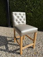 Champagne kleurige barkrukken 2stuks, Huis en Inrichting, Met voetsteun, Zo goed als nieuw, 90 cm of meer, 2 krukken