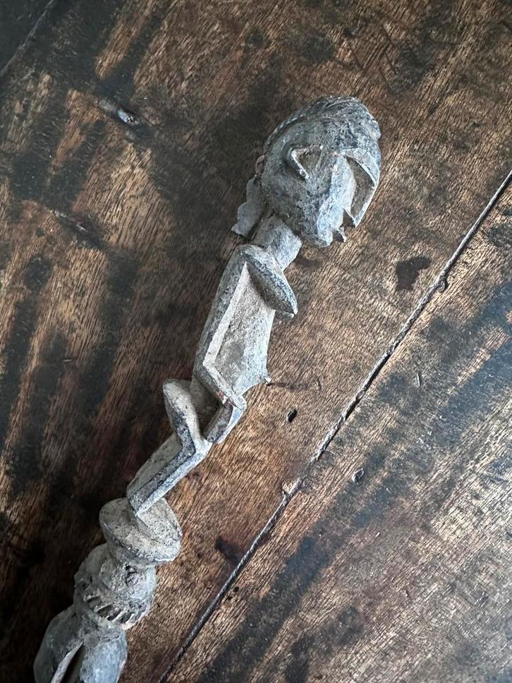 Dogon scepter Mali , collectie Antropoloog 1950, Antiek en Kunst, Kunst | Niet-Westerse kunst, Ophalen of Verzenden