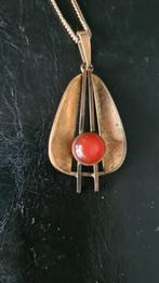 Hanger met steentje en kettinkje  Vintage, Ophalen of Verzenden, Overige materialen, Hanger