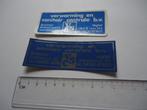 sticker oud Veghel Boxmeer VSC loodgieter cv retro, Verzamelen, Verzenden, Zo goed als nieuw, Bedrijf of Vereniging
