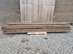 Houten gording +/- 136 meter, Doe-het-zelf en Verbouw, Hout en Planken, Ophalen, Gebruikt, Balk, Overige houtsoorten