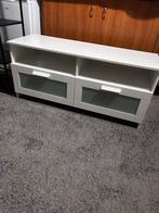 Witte TV-meubel met opbergruimte, Ophalen, Gebruikt, 100 tot 150 cm, Minder dan 100 cm