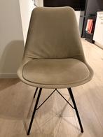 4 Velvet eetkamerstoelen Kick Collection - Champagne, Ophalen, Gebruikt, Overige kleuren, Vier