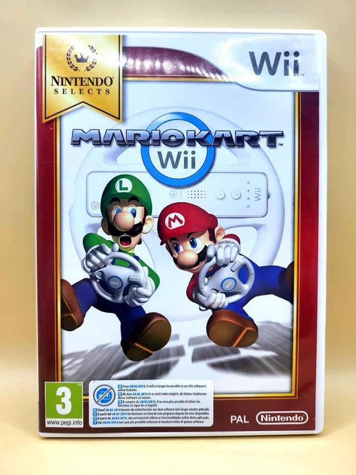 Mario Kart Wii (Nintendo Selects) - Wii, Spelcomputers en Games, Games | Nintendo Wii, Zo goed als nieuw, Racen en Vliegen, 3 spelers of meer