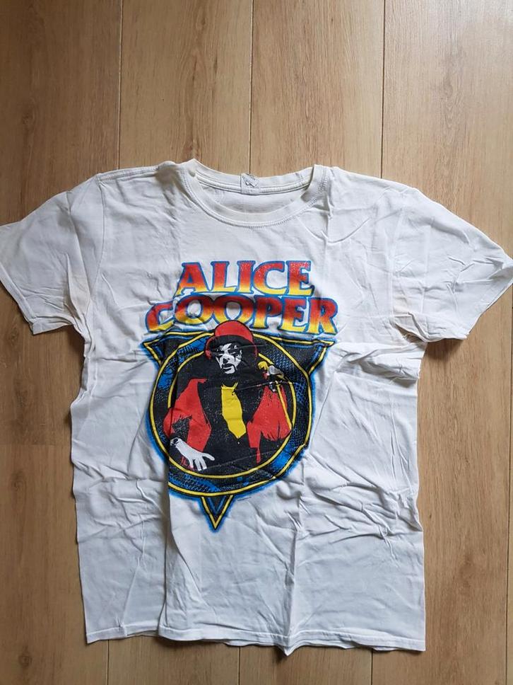 Alice Cooper shirt band vintage tour rock hardrock pop, Kleding | Heren, T-shirts, Zo goed als nieuw, Maat 52/54 (L), Wit, Ophalen of Verzenden