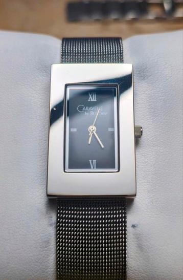 Caravelle by Bulova BU2000  Elegant rechthoekig mesh horloge beschikbaar voor biedingen