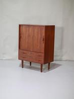 Sideboard kast teakhout Deens vintage 1960s, Ophalen, Teakhout, 50 tot 100 cm, Zo goed als nieuw