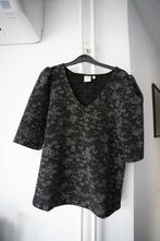 Zwarte top / T-shirt met glitter Ichi maat M, Kleding | Dames, Tops, Ichi, Maat 38/40 (M), Ophalen of Verzenden, Zo goed als nieuw