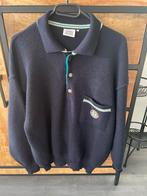 Vintage Melka 5 Knots wollen polo trui- donkerblauw maat M, Ophalen of Verzenden, Zo goed als nieuw, Blauw
