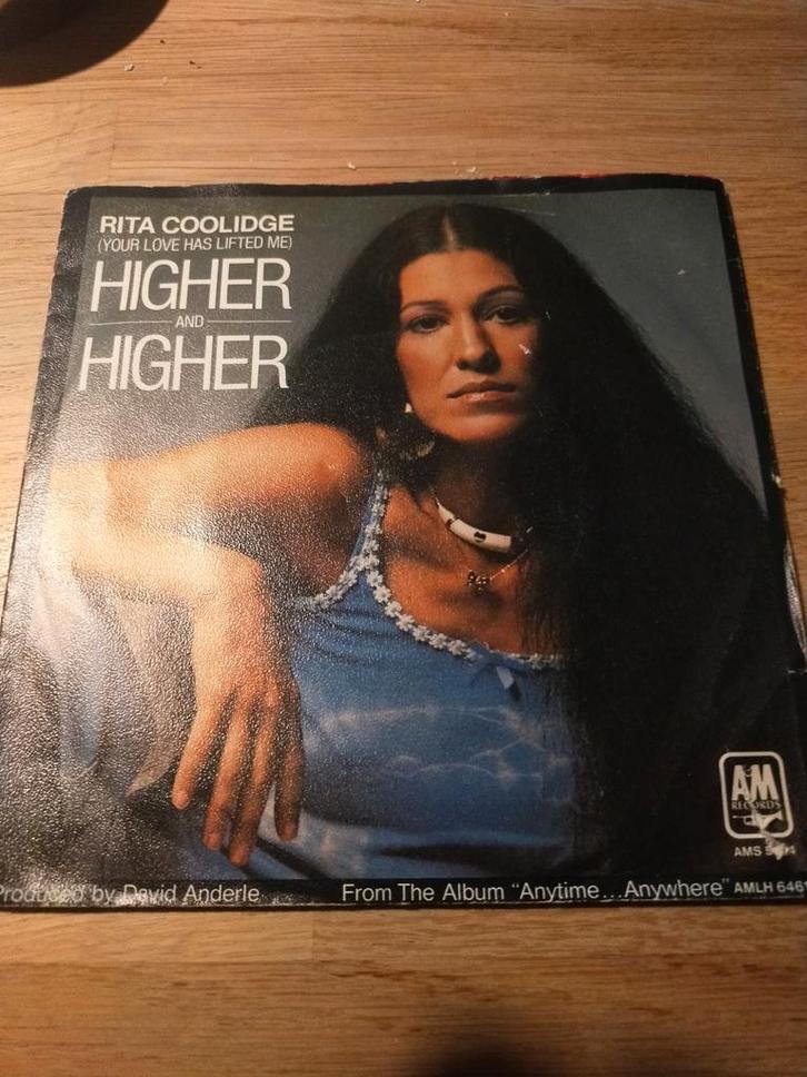 Rita Coolidge , higher and higher, Cd's en Dvd's, Vinyl Singles, Zo goed als nieuw, Pop, Ophalen of Verzenden
