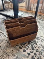 Vintage Rieten Lectuurbak Birma Stijl, Huis en Inrichting, Woonaccessoires | Krantenbakken en Lectuurbakken, Ophalen of Verzenden