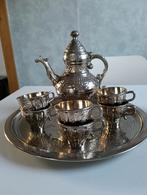 Turks koffiesetje. Koffiekan, 6 kopjes en blad., Antiek en Kunst, Antiek | Servies compleet, Ophalen of Verzenden