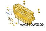 Audi Q5 (8/12-1/17) (8R) grille (bij PDC) (CKA matt black) O, Nieuw, Audi, Bumper, Verzenden
