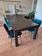 Massief Wenge houten eettafel 240x100 evt met 6 stoelen, Huis en Inrichting, Tafels | Eettafels, Ophalen, Gebruikt, 100 tot 150 cm